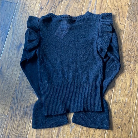 Chelsea & Violet Black Ruffle Statement Sweater🥨 - Picture 6 of 6